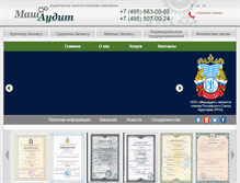 Tablet Screenshot of mashaudit.ru